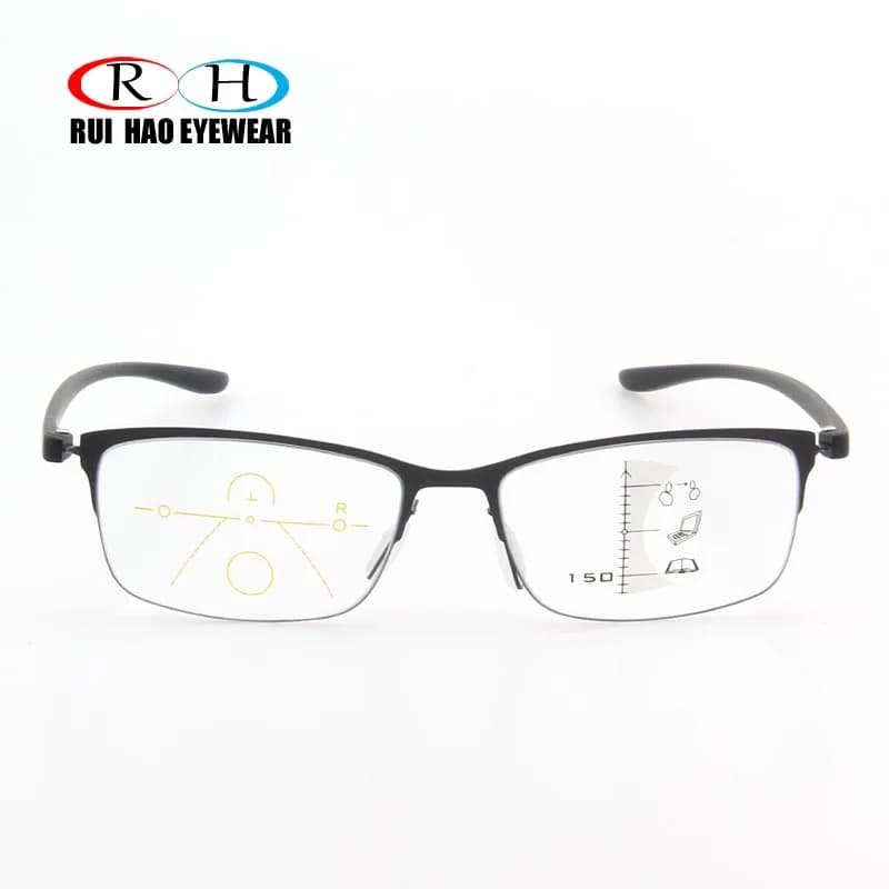 Lunettes progressives Anti-rayons bleus, pour lecture presbytie, monture à la mode, verres transpare
