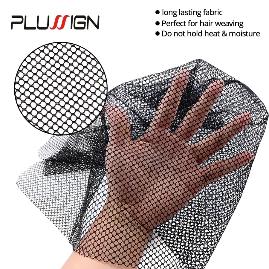 Plussign – filet en dentelle suisse, nouveau Style coupé et créer pour la fabrication de perruque en