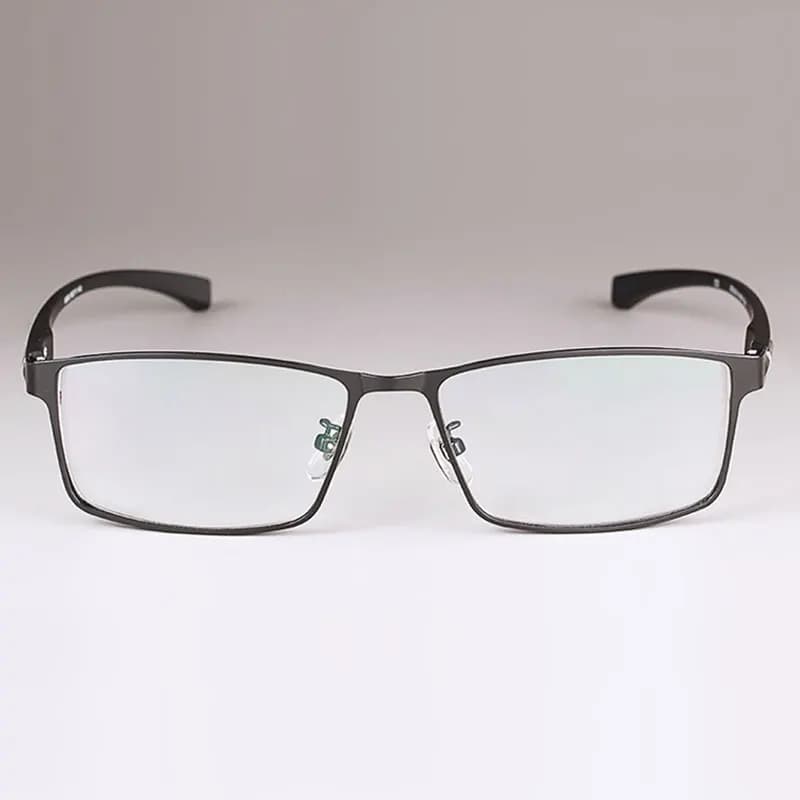 Monture de lunettes en alliage pour hommes, branches flexibles, jambes, matériau en alliage de galva