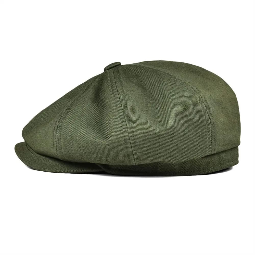 Casquette Gavroche BOTVELA en Coton Sergé pour Homme, Chapeau à Huit Panneaux pour Femme, Casquettes