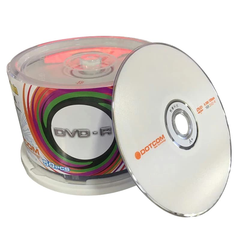 50pcs lecteurs DVD disques CD DVD-R vierges 4.7GB 16X multimédia enregistrable Bluray Compact écritu