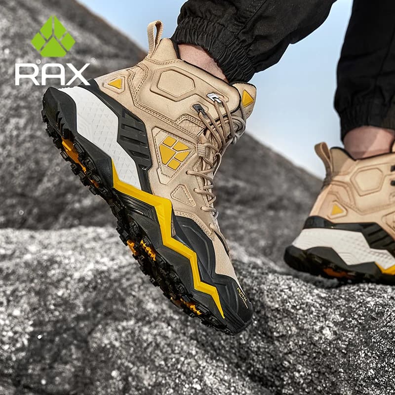 Rax-Chaussures de Randonnée Imperméables pour Homme, Bottes d'Escalade en Plein Air, de Camping, de 