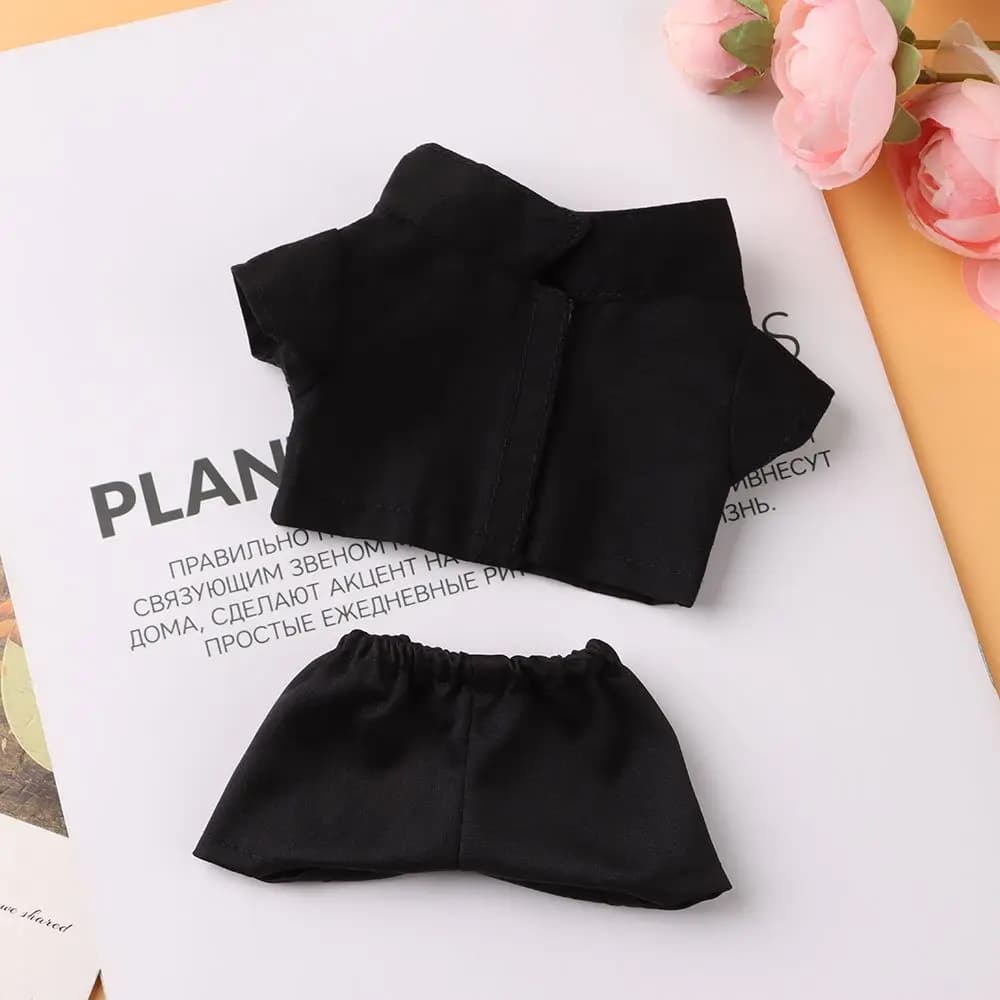 Chemise et pantalon à beurre pour enfants, vêtements à beurre, noir et blanc, mini vêtements à beurr