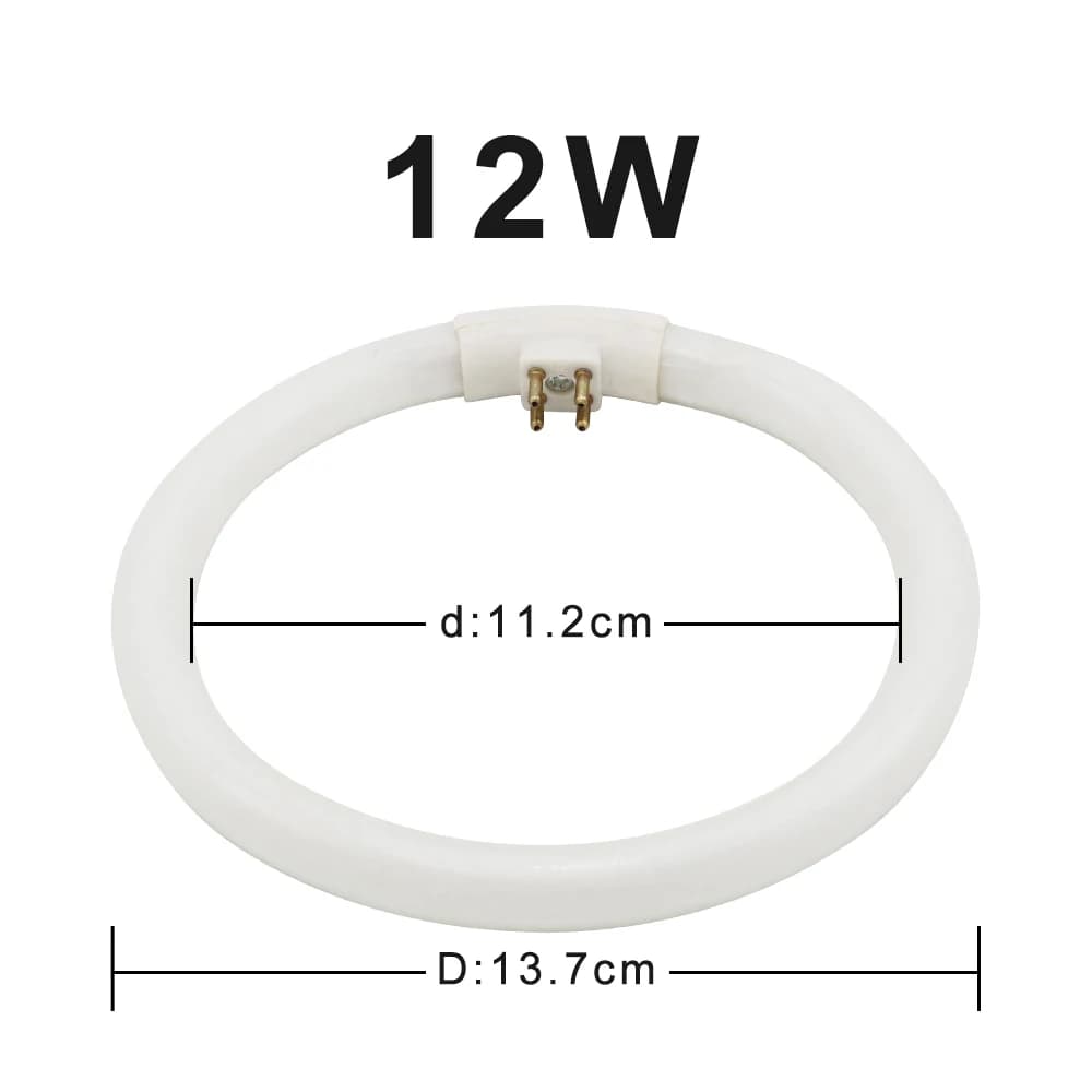 Tubes annulaires T4 fluorescents 10W 12W, lumière tri-phosphore AC 220V, loupe, ampoule circulaire G