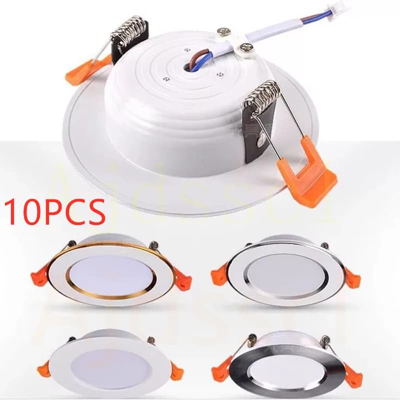 Dimmable 10 pièces LED Downlight 220V 110V 3 couleurs gradation 5W 7W 9W 12W 15W encastré dans LED p
