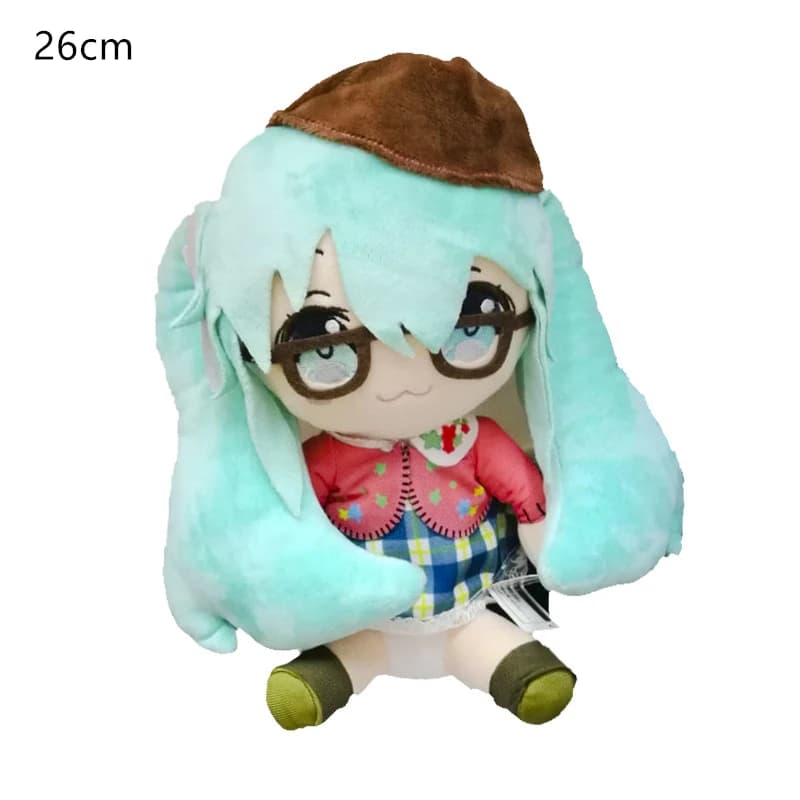 Peluche Hatsune Miku de 25 à 32cm, dessin animé japonais, poupée douce, oreiller futur, mignon, cade