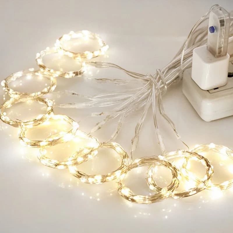 Guirlande lumineuse rideau LED 3M, guirlande lumineuse féerique de noël, lumières de glaçons pour fê