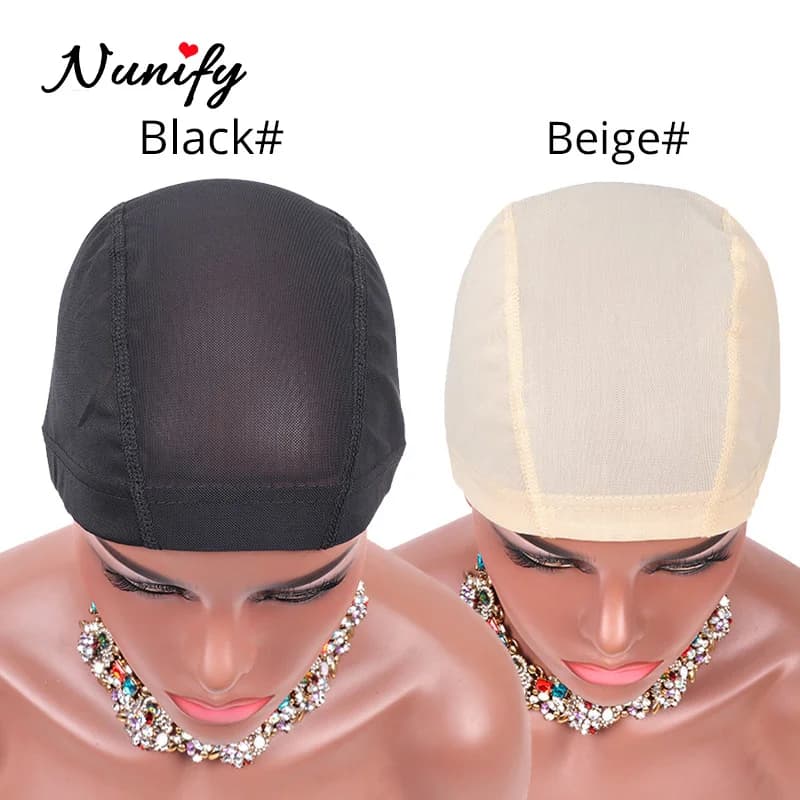 Nunify S/M/L Spandex maille dôme perruque casquette plus facile coudre dans les cheveux extensible t