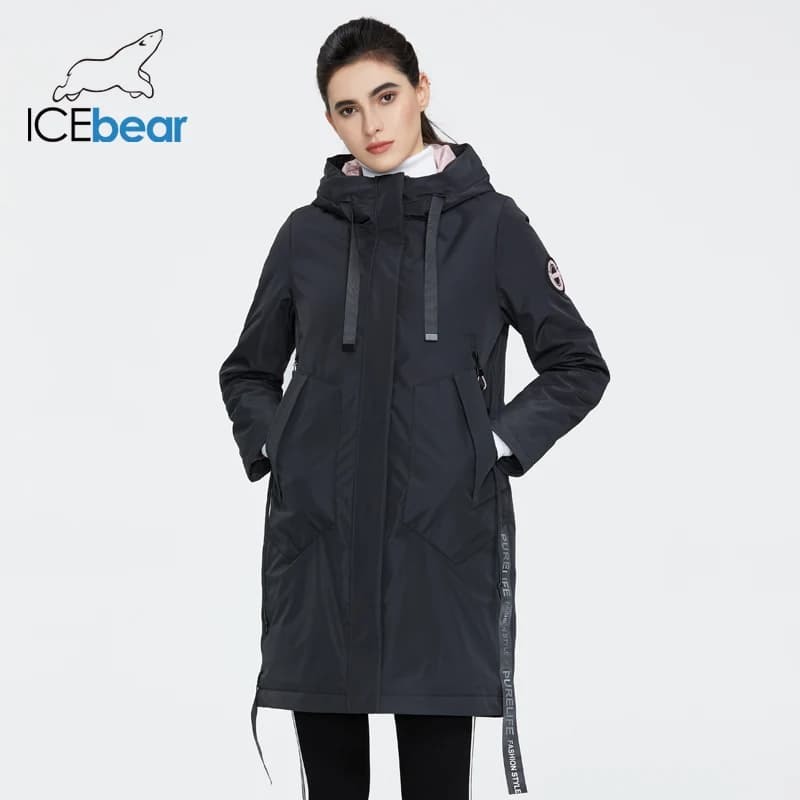 ICEbear – manteau à capuche pour femme, parka décontractée, de qualité, à la mode, marque, nouvelle 