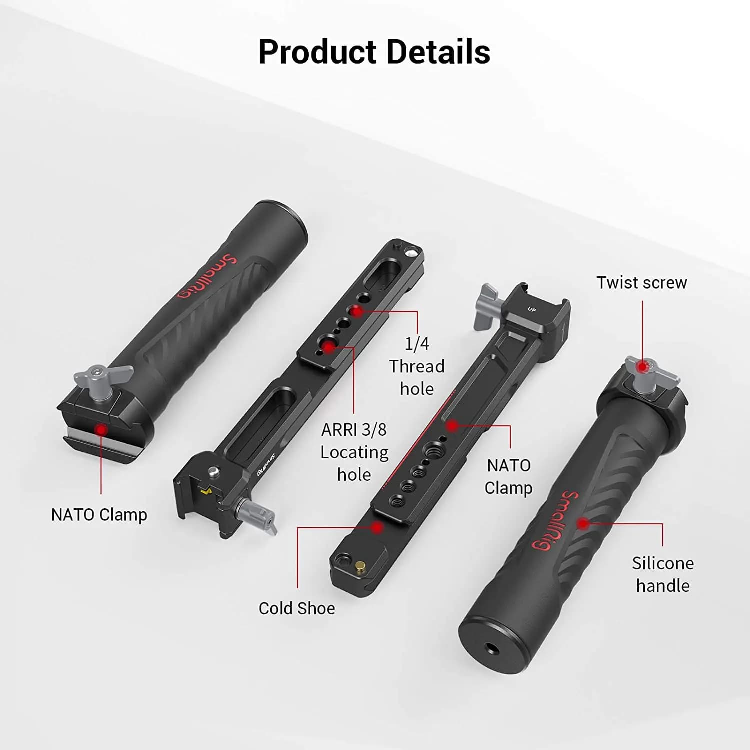 SMALLRIG – sangle de poignée réglable, double poignée pour DJI RS3/RS3 Pro/RS4 Pro, stabilisateur de