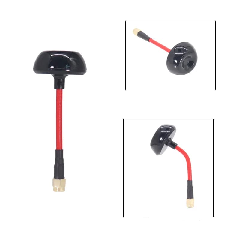 Antenne champignon omnidirectionnelle 5.8G 3dBi TX/RX RHCP FPV SMA RP-SMA mâle pour Drone de course 
