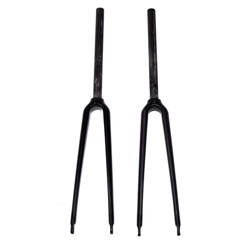 Date 700C 25.4mm course vélo de route brillant mat 3K UD fourche entièrement en fibre de carbone pis