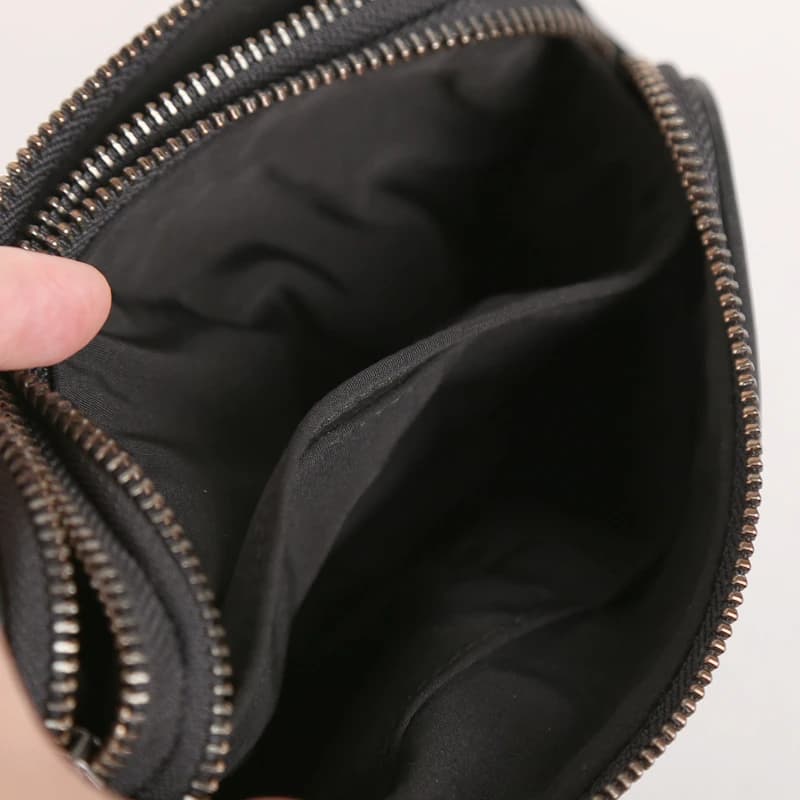 Sac de ceinture en cuir véritable pour hommes, nouveaux sacs de poitrine, petit messager fait à la m