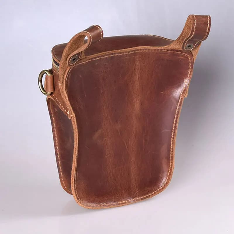 Sac de moto en cuir véritable pour homme, ceinture de hanche, fourre-tout de hanche, sacs de taille 