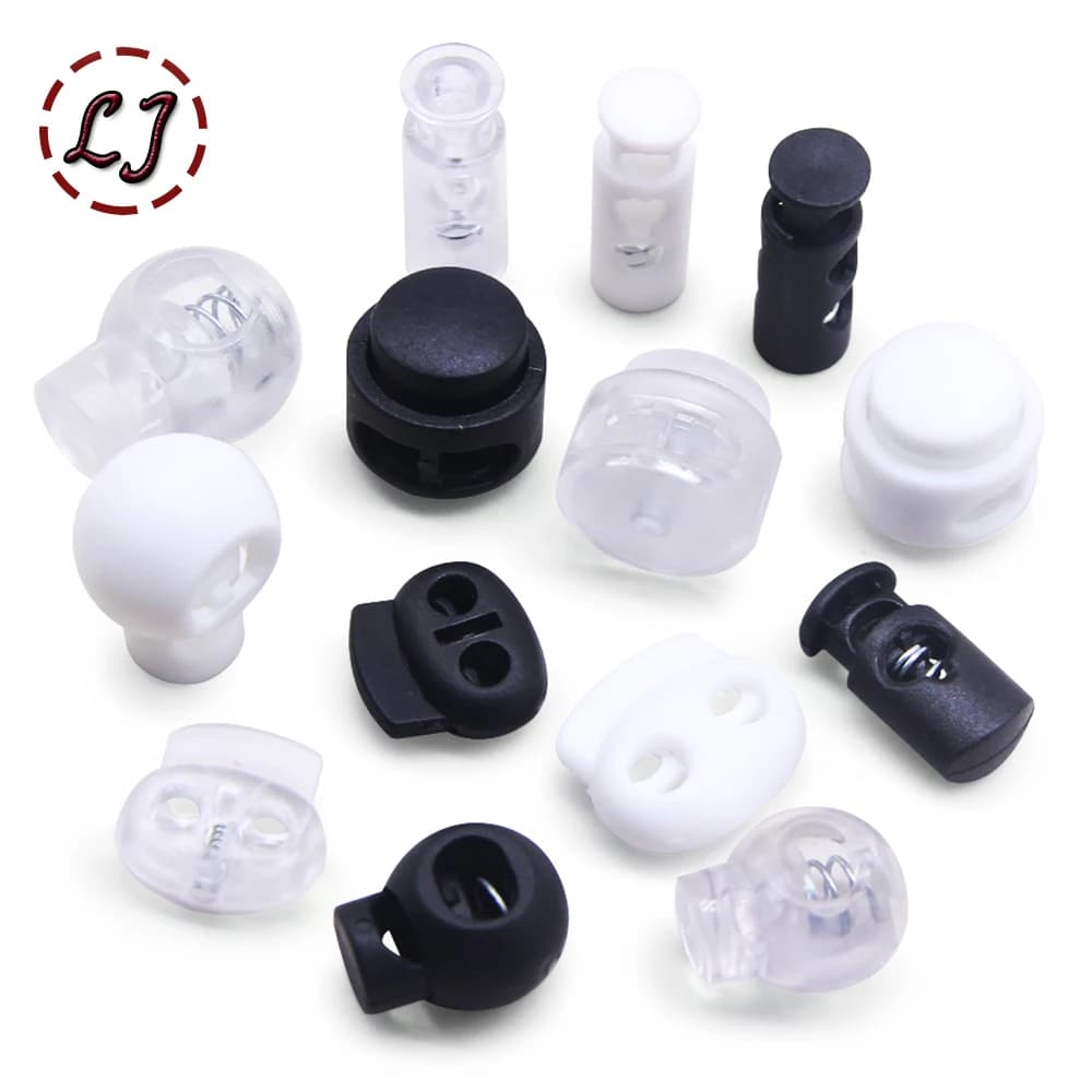Bouchon de fermeture en plastique, 10 pièces, clip à bascule, bouton de construction noir givre Lumi