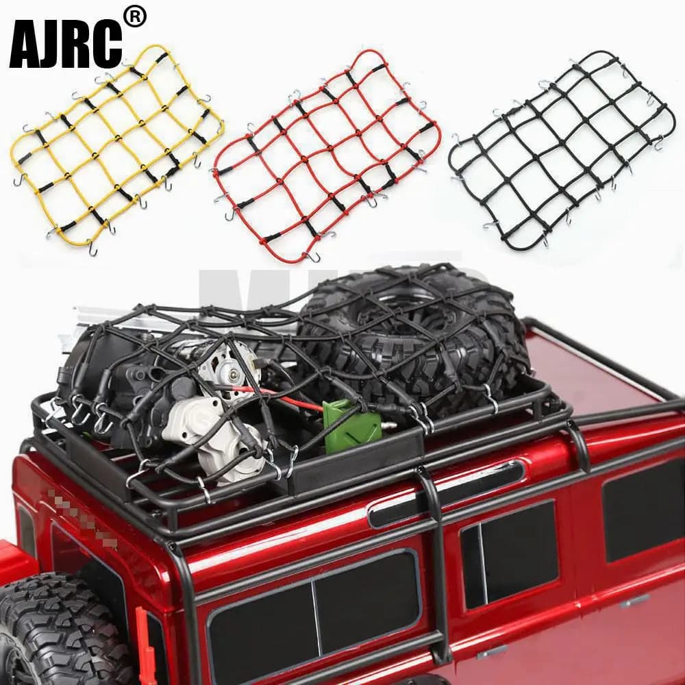 AJRC RC accessoires de voiture 6 couleurs filet à bagages élastique pour 1/10 RC chenille SCX10 9004