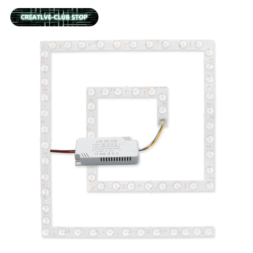 Panneau lumineux LED pour salon, 20W 40W, panneau lumineux carré haute puissance, Source de lampe à 