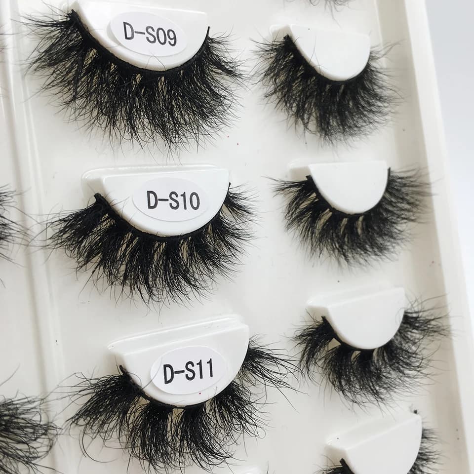 RED SIREN – faux-cils en vison véritable, doux et naturels, pour maquillage, vente en gros, 10-50 pa