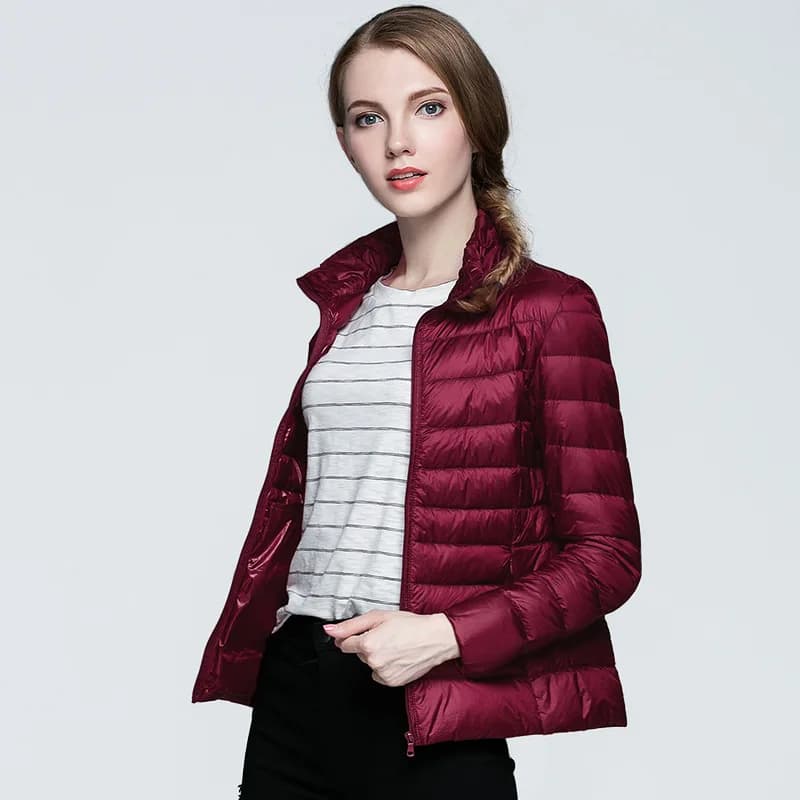 Doudoune en Duvet de Canard Blanc Ultra observateur pour Femme, Manteau Chaud, Parka à Capuche, Gran
