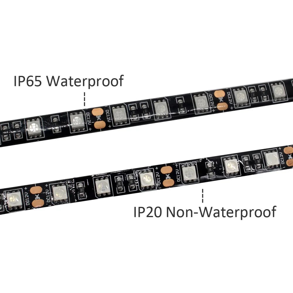 Bande LED UV PCB noire 12V SMD5050, bande lumineuse LED étanche 1M 2M 3M 4M 5M 395-405nm, bande LED 