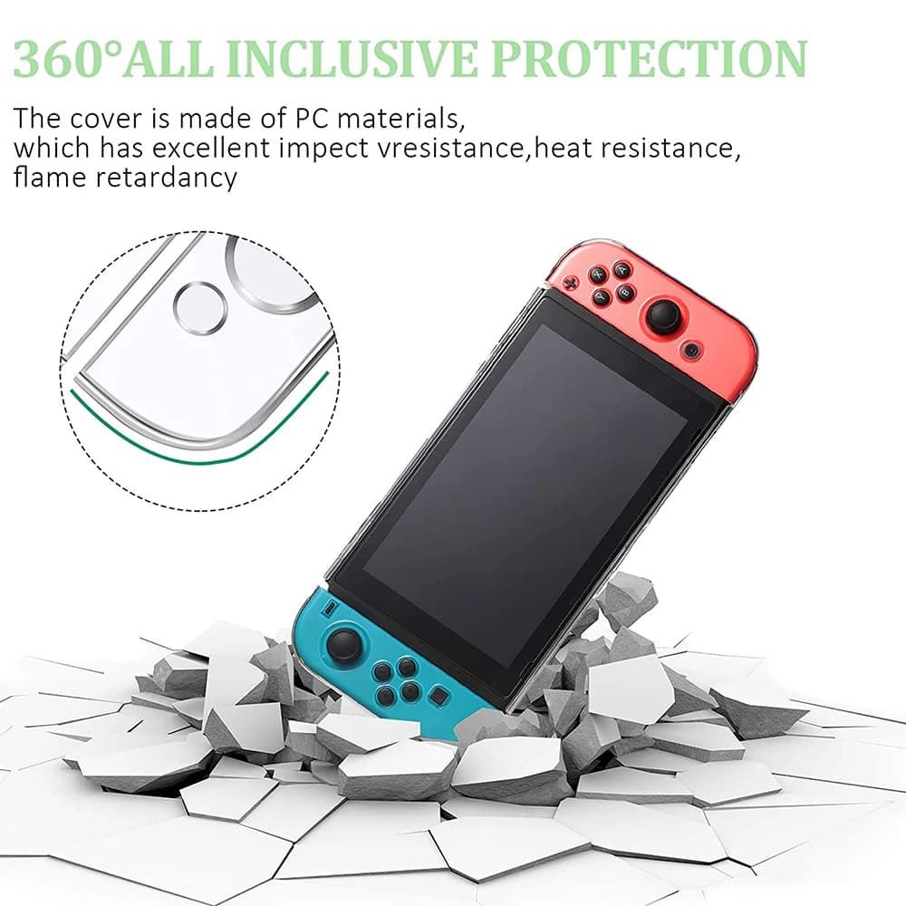 Coque transparente en Tpu souple, étui de protection, cadre de protection Transparent pour Nintendo 