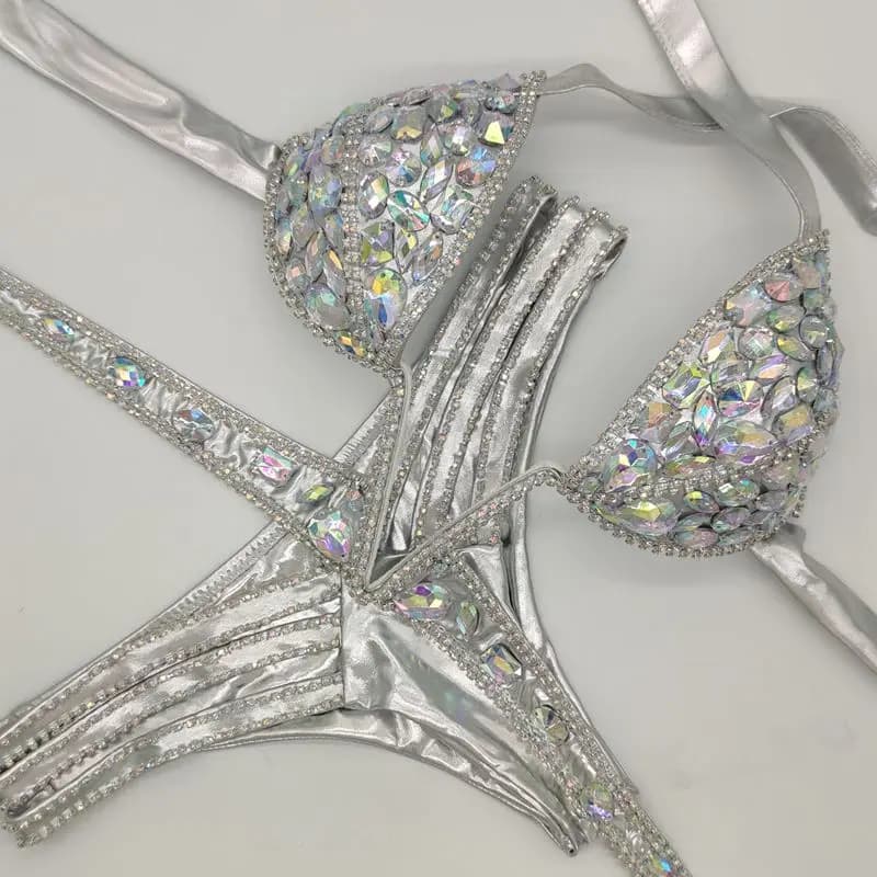2020 venus vacances sexy femmes daimond push up cristal col en V strass maillots de bain vente chaud