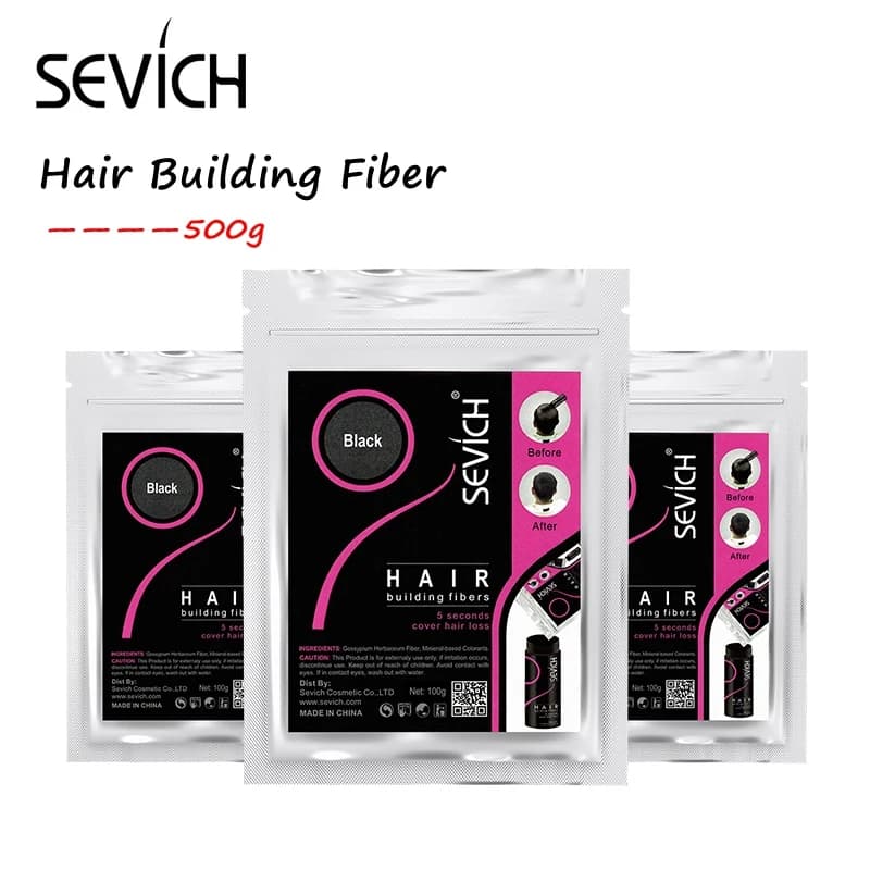 SEVICH – Fiber de cheveux à la kératine, 500g, traitement de perte de cheveux humains, soins de coul