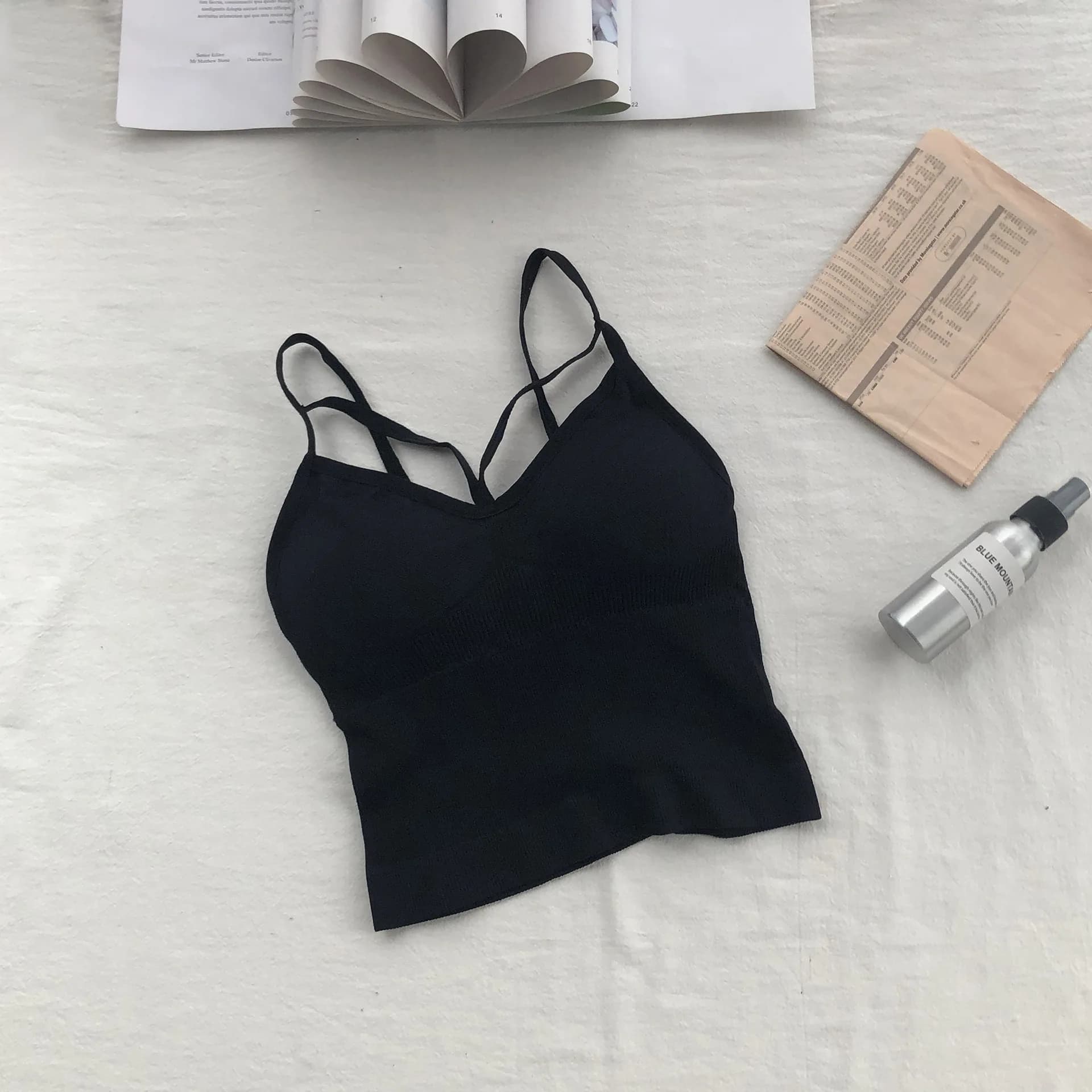 Sous-vêtements en coton pour femmes, soutien-gorge push-up, sexy, à bretelles, à la mode, solide, li