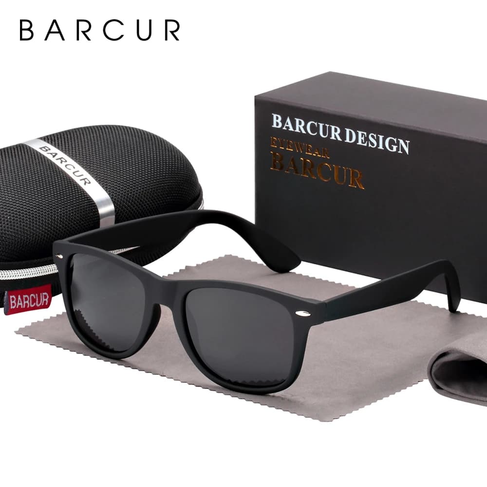 BARCUR lunettes rétro hommes lunettes de soleil Vintage mode classique marque lunettes femmes lunett