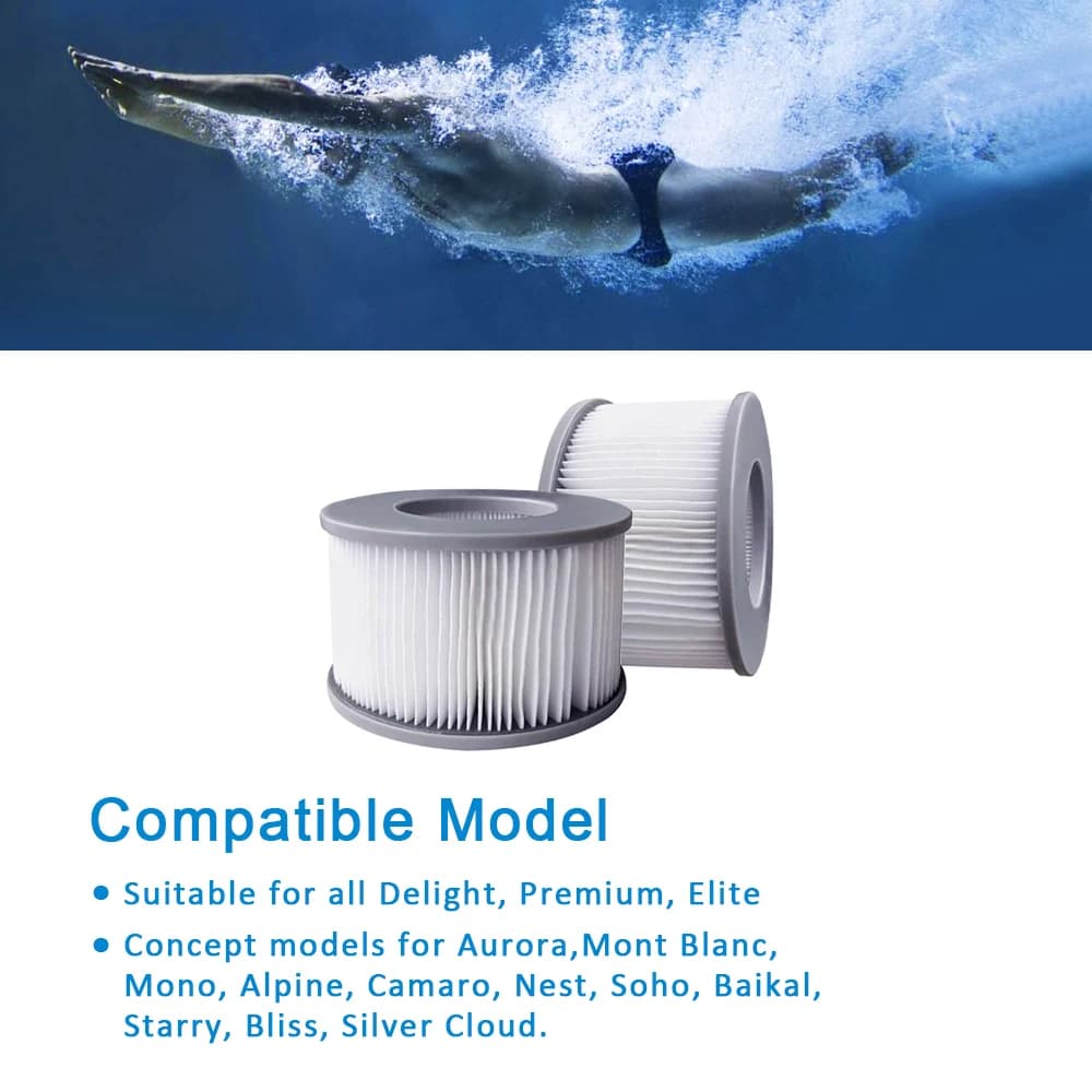 Cartouche filtrante pour jacuzzi MSPA, piscine de Spa entièrement actuelle, Toskana Camaro Alpine Si