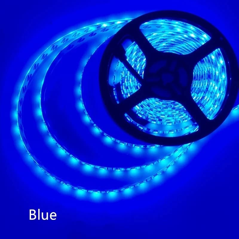 Bande lumineuse LED RGB 2835, 5M, 300 LED, DC 12V, rouge, vert, bleu, blanc chaud, blanc froid, Flex