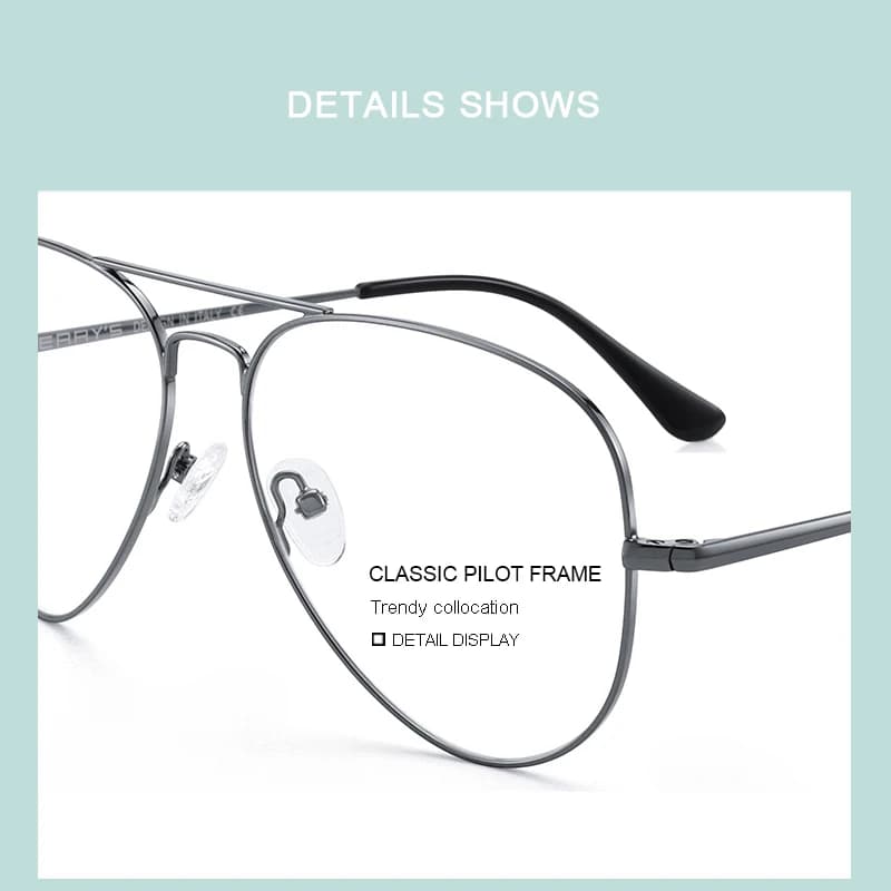 MERRYS DESIGN hommes classique pilote lunettes cadre femmes mode myopie Prescription lunettes montur