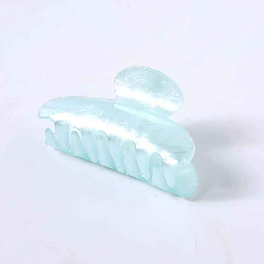 Pince à Cheveux en Acrylique à Rayures Marbrées pour Femme, Crabe, Griffes, Outil de Lavage, Accesso