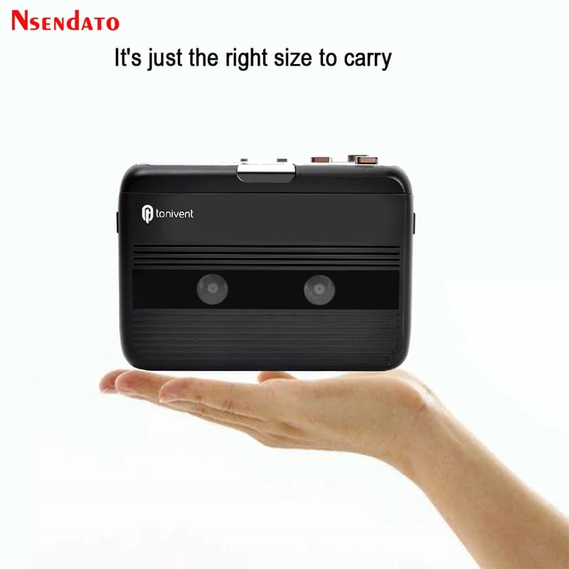 Radio FM autonome portable avec fonction d'inversion automatique, enregistreur et lecteur de cassett