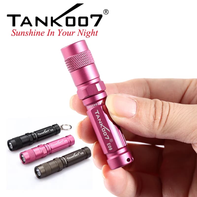 KHouseE09-Mini lampe de poche portable EDC, petite torche LED haute puissance, 120lm, batterie AAA, 