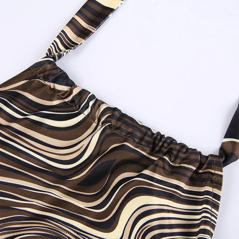 Nouveaux vêtements Sexy femmes croix pansement licou Mini Robe été mode Club serpent imprimé Robe sa