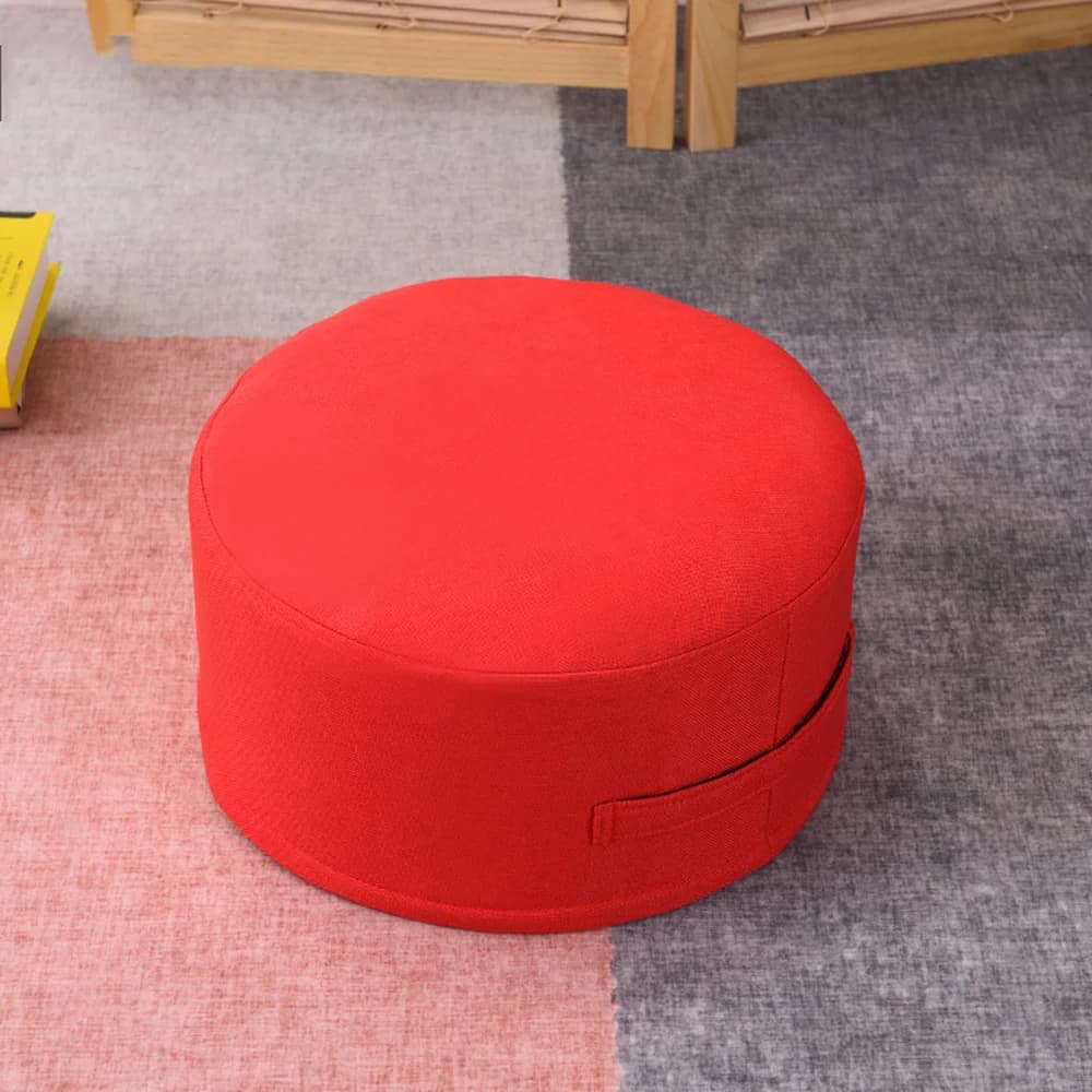Coussin d'assise au sol, repose-pieds, canapé rond, pouf, aide-pied