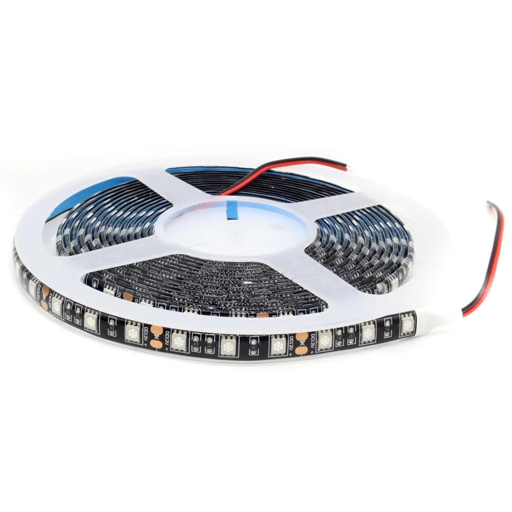 Bande LED UV PCB noire 12V SMD5050, bande lumineuse LED étanche 1M 2M 3M 4M 5M 395-405nm, bande LED 