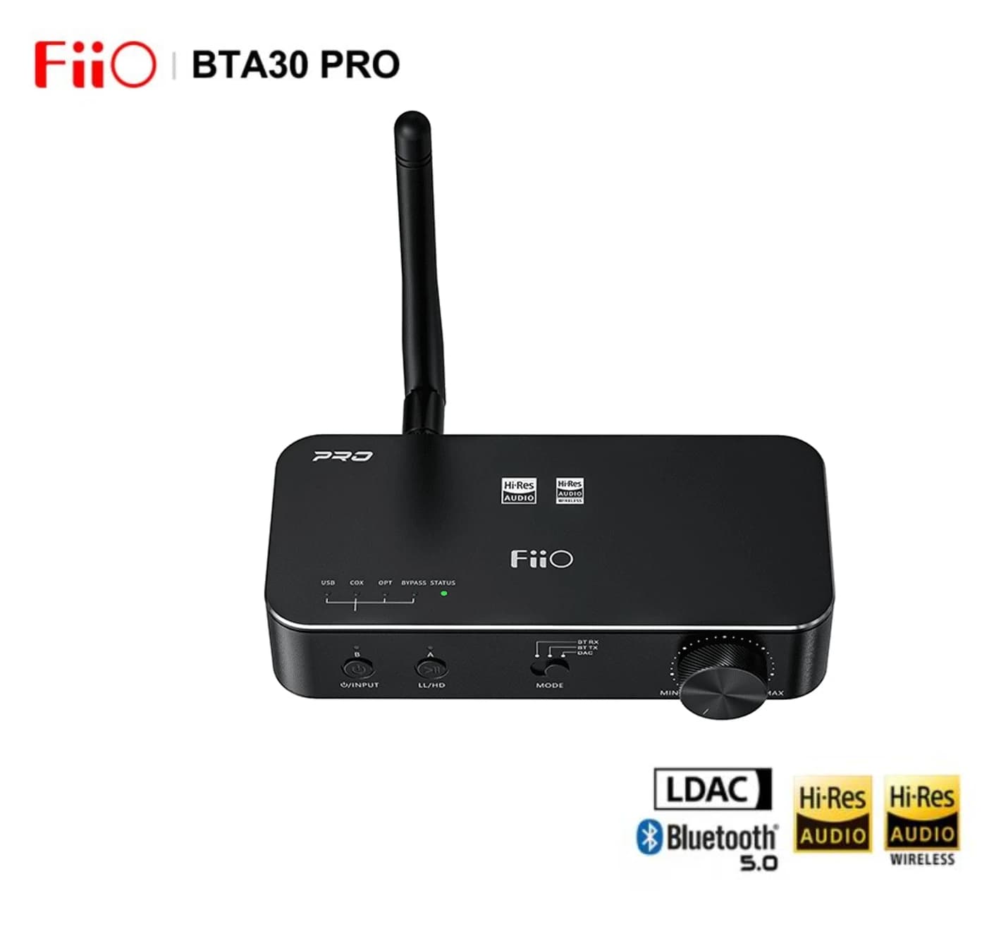 FiiO – BTA30 PRO HiFi Audio Bluetooth, USB DAC, amplificateur décodeur XMQS PC TV, émetteur récepteu
