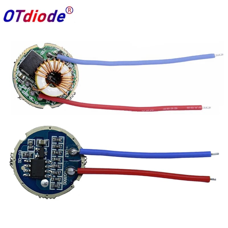 Pilote de lampe de poche LED 3W 5W 10W XPE 3535 XPG2 XML2 5050 T6, 1.2V 3.6V 4.2V 12V 24V 30V, 1 Mod