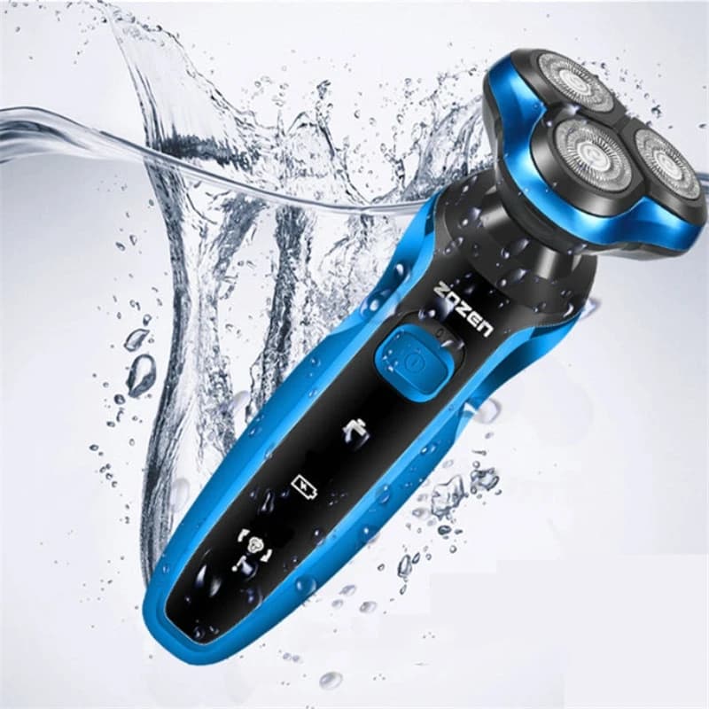 ZOZEN Rasoir électrique rechargeable, machine à raser, rasoir pour nettoyer la barbe, pour hommes, u