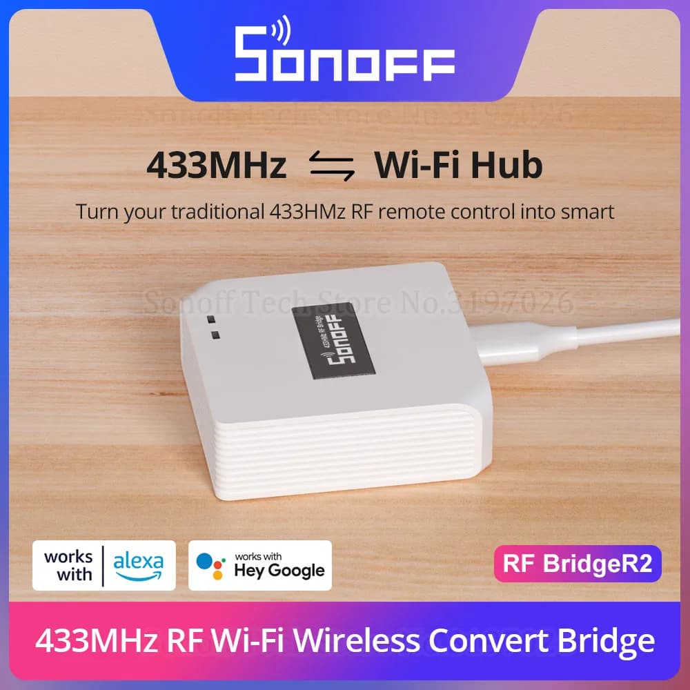 SONOFF RF Bridge R2 433MHz RF Wi-Fi passerelle sans fil scène intelligente prise en charge de la séc