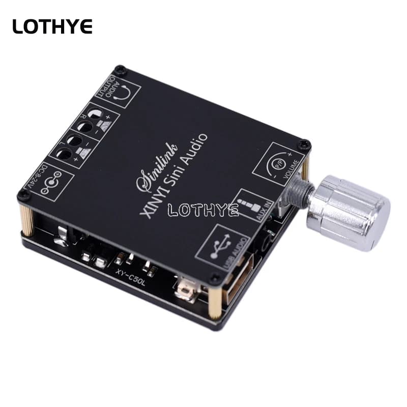 MINI amplificateur de puissance numérique Audio sans fil 50Wx2 Bluetooth 5.0, carte stéréo, amplific