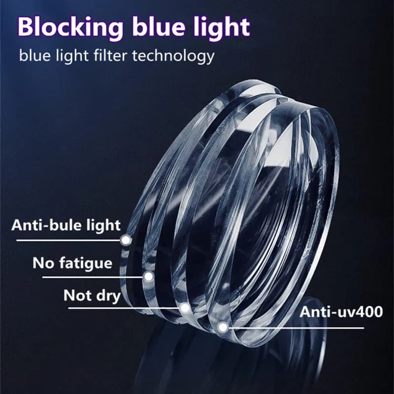 Lunettes Anti-lumière bleue pour hommes et femmes, Design de marque de haute qualité, en titane pur,