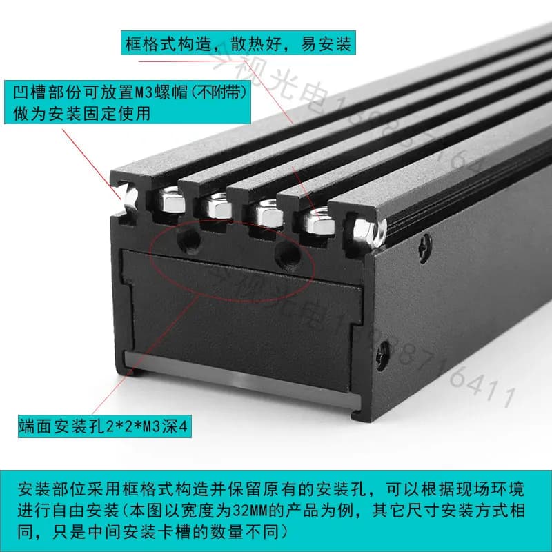 Barre de lumière industrielle à LED, haute luminosité et haute uniformité, source de lumière de visi
