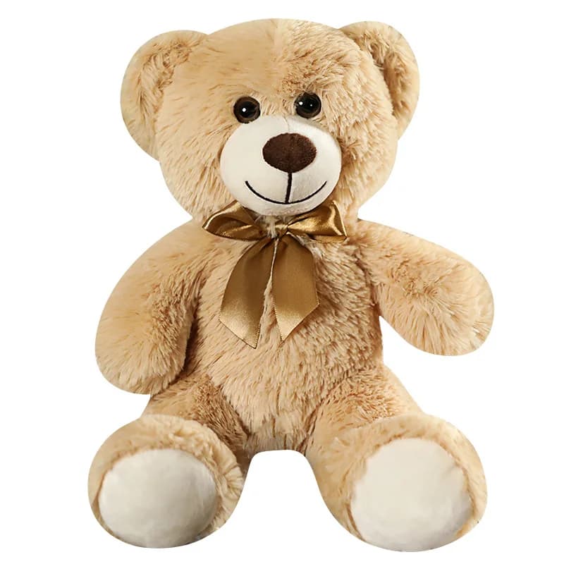 Mignon coloré nœud papillon ours poupée en peluche câlin ours poupée enfants cadeau d'anniversaire o