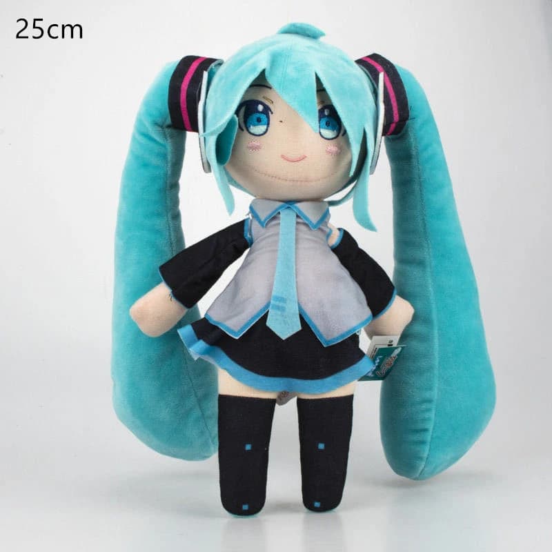 Peluche Hatsune Miku de 25 à 32cm, dessin animé japonais, poupée douce, oreiller futur, mignon, cade