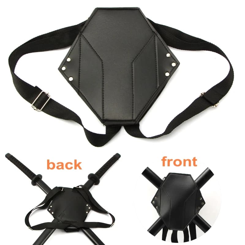 Sac épée noir, étui de transport pour Deadpool Cosplay Ninja tortue héros Cosplay Anime Costume étui
