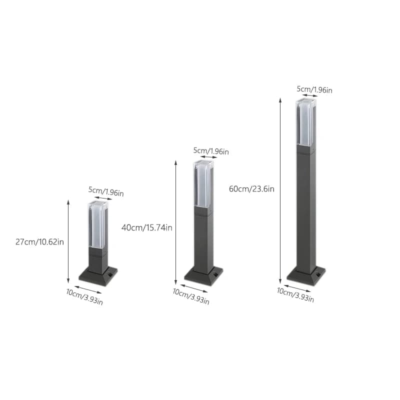 Lampe de jardin LED étanche IP65 10W, nouveau style, en aluminium, pour allée de jardin, éclairage p