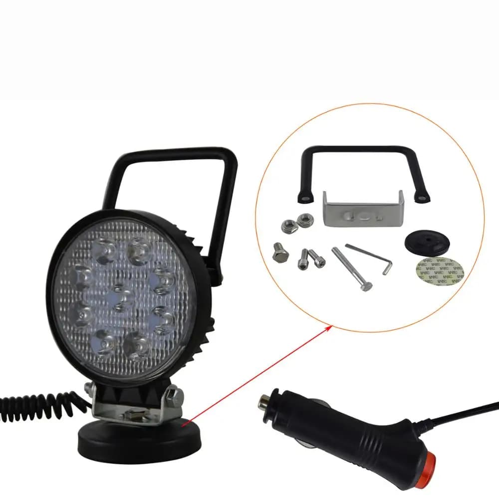 Auxtings 4 pouces 4 ''Portable 27W 42W projecteur Base magnétique Led lampe de travail voiture camio